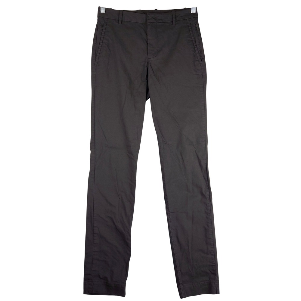 Kit and Ace Mens Technical Chino Pants Black Slim Fit Stretch Size 28